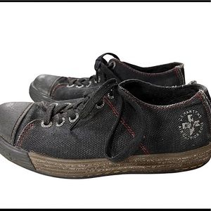 Doc Marten Black Canvas Sneakers